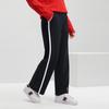 Fila Striped Mid-Rise Straight Leg Casual Pants Women Bottoms Legendary-Blue F11W341801FNV