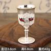 Elegant European Style Zinc Alloy Shot Glass Set Vintage Decorative Drinking Cup Home Bar Whiskey Liqueur