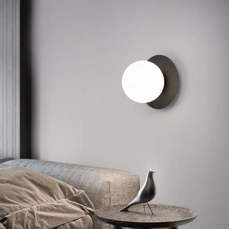 Bedside Wall Lamp for Bedroom Stairs Indoor LED Wall Lighting Wall Sconce for Home Decor Living Room Gold Black