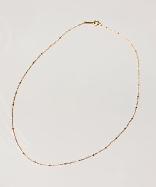 Bonbeau Mini Cube Gold Chain Necklace Mini Cube Clip Chain Layered Necklace