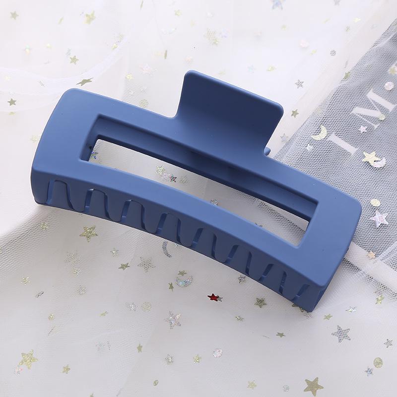 Korean-Style Frosted Large Square Claw Clip for Women - High-End Hair Accessory for Shower & Buns