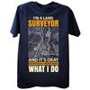 Ich bin ein Vermessungsingenieur und das ist okay T-Shirts Sommerstil Grafik Baumwolle Streetwear Kurzarm Vermessungsgeschenke T-Shirt Männer