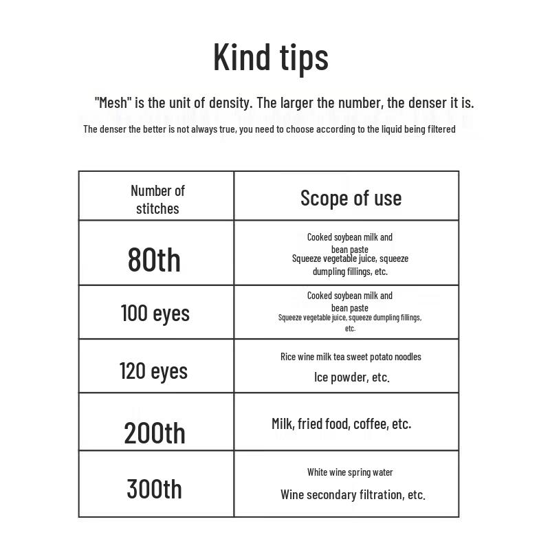 HUIWEN 300 Mesh Multi-Purpose Filter Bag