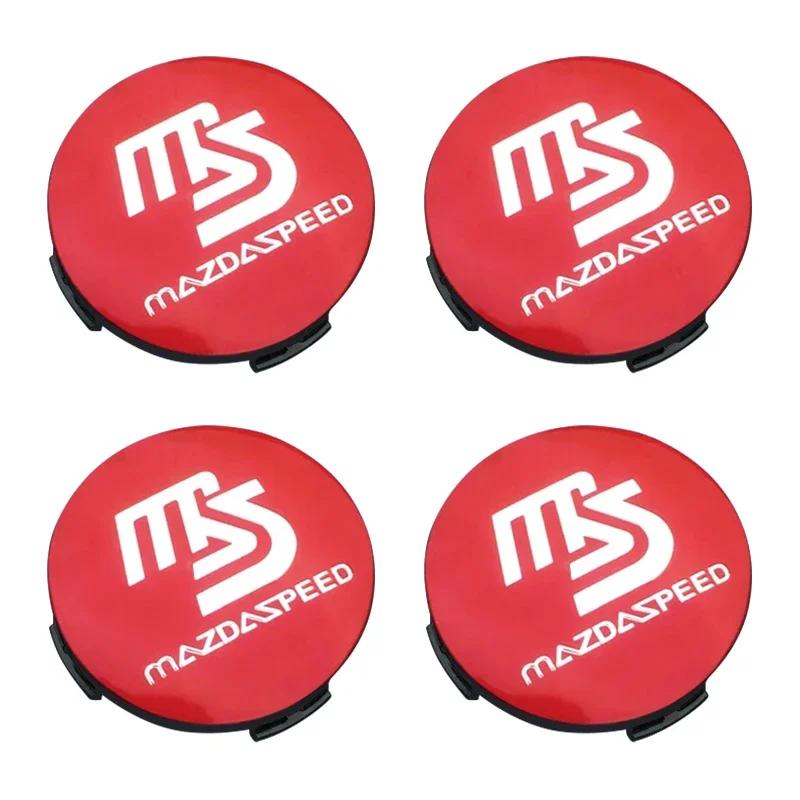 4PCS 56mm Wheel Center Cap Logo Hub Cover Badge Emblem For Mazda 6 3 CX5 2 CX7 Demio Atenza Axela MX30 CX30 CX3 CX9 MX5 RX8 RX7