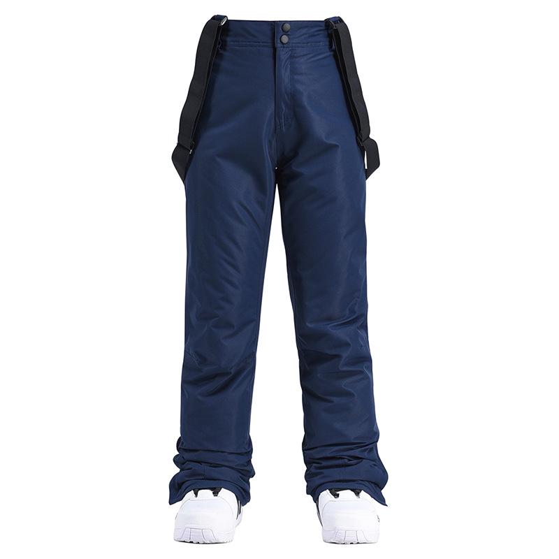Men's and Women's Windproof Water-Repellent Winter Ski Bib Pants