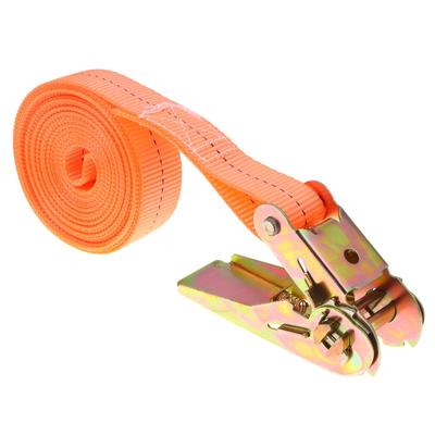 Heavy Duty Ratchet Tie Down Straps UV-Resistant Webbing Rust-Free Metal Buckle for Outdoor Cargo Transport