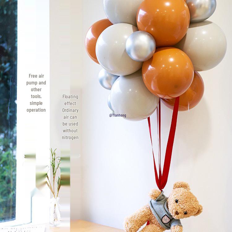 Teddy Bear Wedding Balloon Set: Bridal Room & New Home Decoration