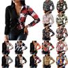 Vintage Blouses For Women Business Casual Long Sleeve Button-Down Shirts Elegant Ladies Plus Size Tunic Tops
