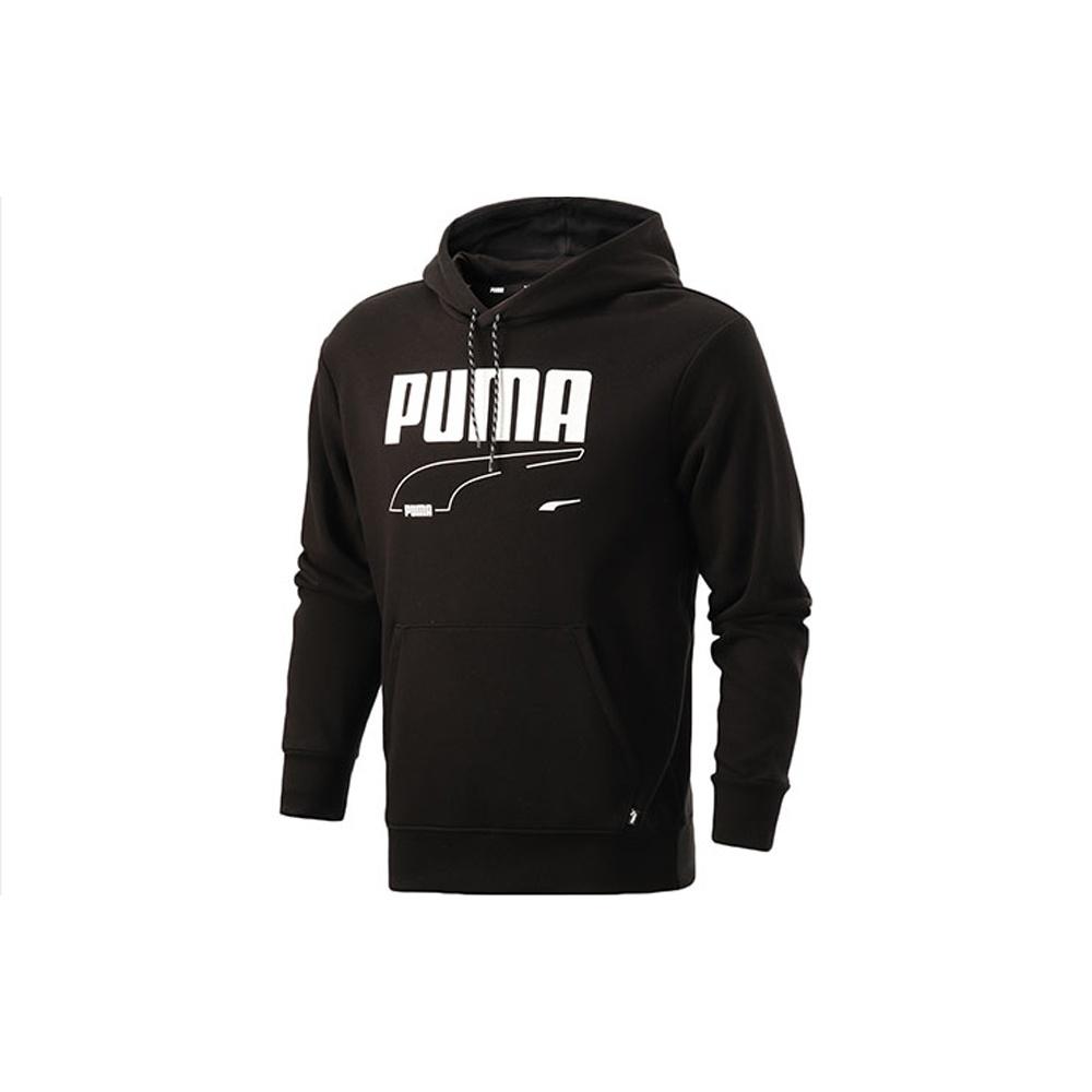 PUMA Rebel Hoodie  Black White  Men s 588873-01 L
