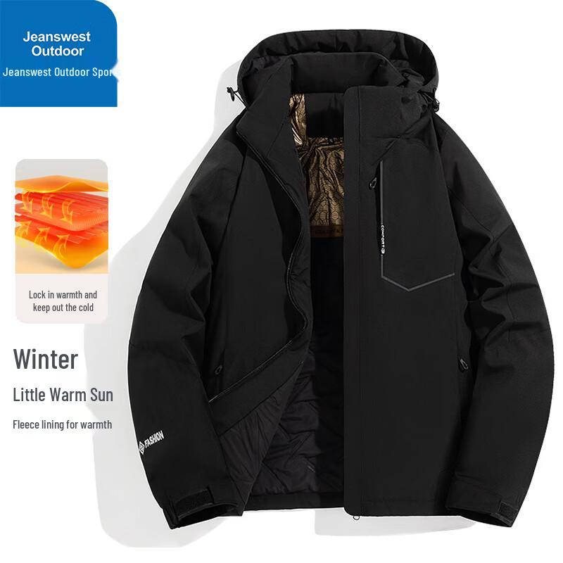 

Jeanswest Men s Hooded Puffer Winter Jacket 5XL
