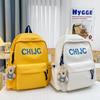 Schoolbag1011 Summer New Student Schoolbag Retro Trend Alphabet Backpack Go Out To Play Large Capacity Backpack Wholesale