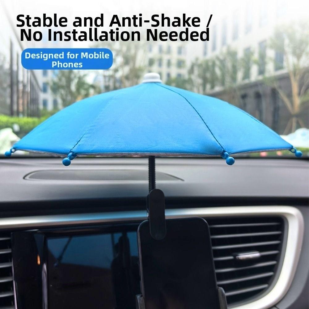 Bending Design Cell Phone Umbrella Anti-glare Phone Sun Shield  Shelter From Rain