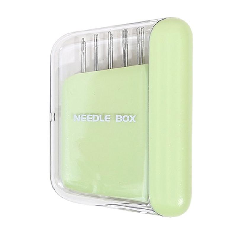 Needle Case With 10 Pcs Sewing Needles Sewing Knitting Pin Holder Case Embroidery Needle Case With Magnetic Travel Accessories