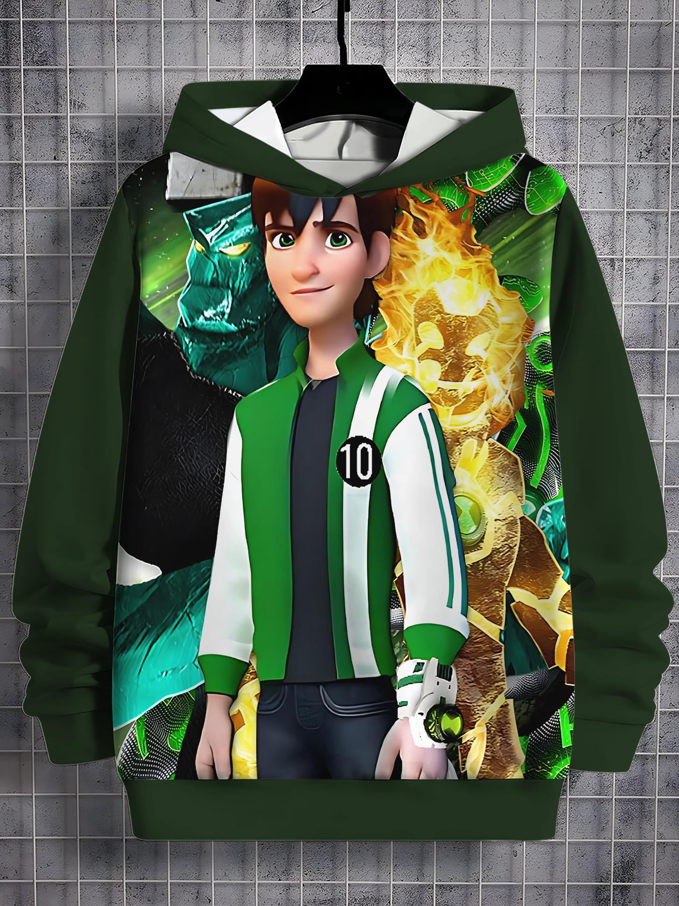 

Ben 10 3D Друк Всі Сезони Дитячий Повсякденний Світшот Крутий Пуловер Топи Унісекс Одяг Хлопчик Дівчинка Худі 160