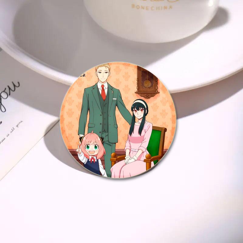 32/44/58mm Cute Anime SPY X FAMILY Brooches Anya Forger Lapel Pins Cartoon Badge Backpack Hat Jewelry Handmade Accessories Gifts