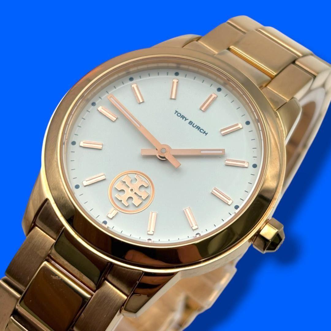 Used Good Condition Working Item Tory Burch Collins Ladies Watch Sumoseco Waterproof Quartz