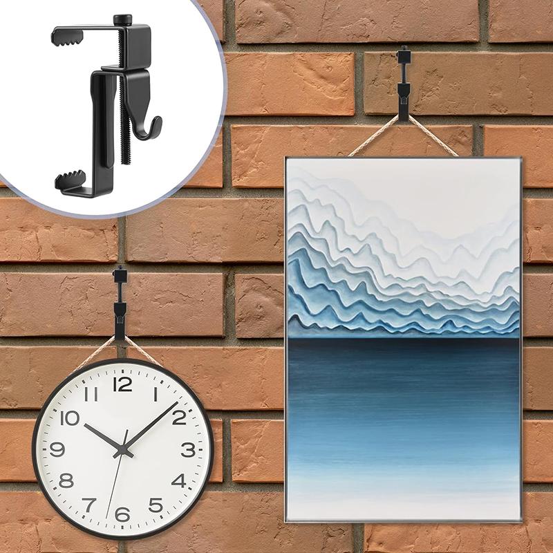 

Creative Garden Corridor Hardware Brick Hook Outdoor Heavy Duty Brick Hangers Wall Clips for Hanging Photo,Planters