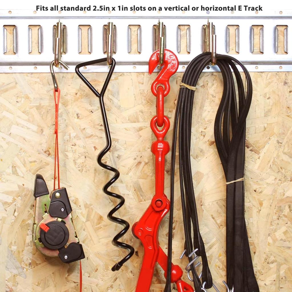 J Hook Hanger X Track J Hook E Track Rail 4pcs E Track J Hook Accessories