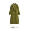 Kaslead New Arrival Women's Clothing Fashion Style Stylish Simple and Versatile Long Woolen Long Sleeves Overcoat