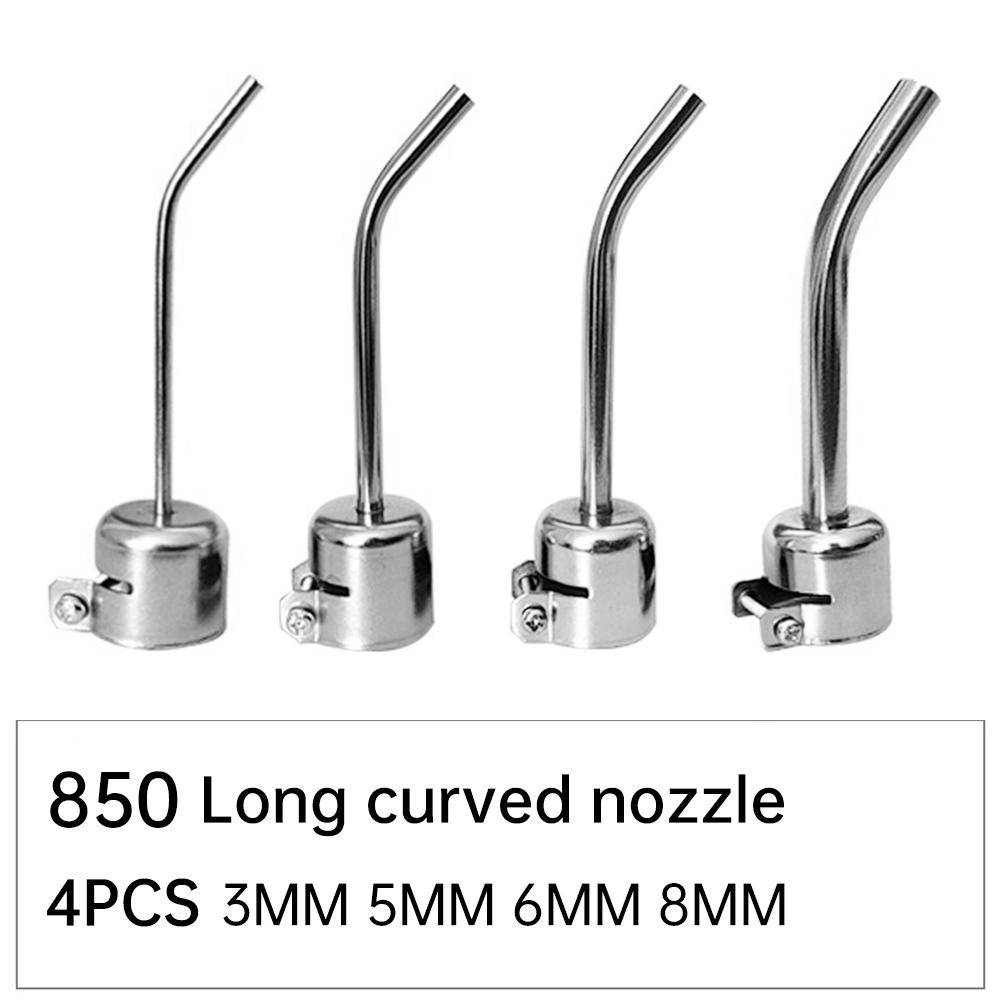 

4pcs BGA 850 Series Universal Hot Air Gun Nozzle Extension Elbow Desoldering Station With Nozzle BGA Universal 3mm 5mm 6mm 8mm