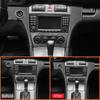 Carbon Fiber Car Center Console Multifunction Panel Frame Trim Strip Decoration Sticker For Mercedes Benz C Class W203 2005-2007