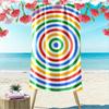 Colorful Concentric Circles Design Beach Towel Quick-drying for Travel Outdoor Sports Jogging Beach and Swimming