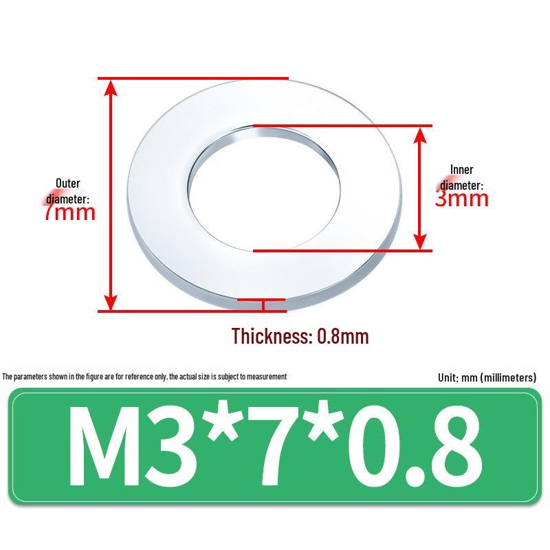 Extra Large Galvanized Metal Flat Washer (Sizes M1.6-M14)