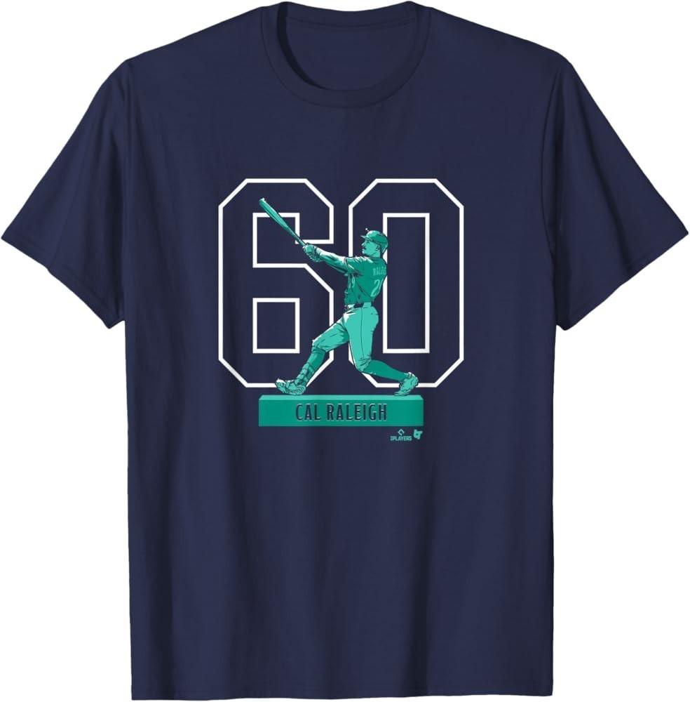 Cal Raleigh Navy Cotton All size S-5XL T-Shirt L301 S