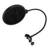 Microphone Pop Filter 360 Degree Adjustable Versatile Sturdy Dual Layered Wind Pop Screen Shield with Gooseneck Stand