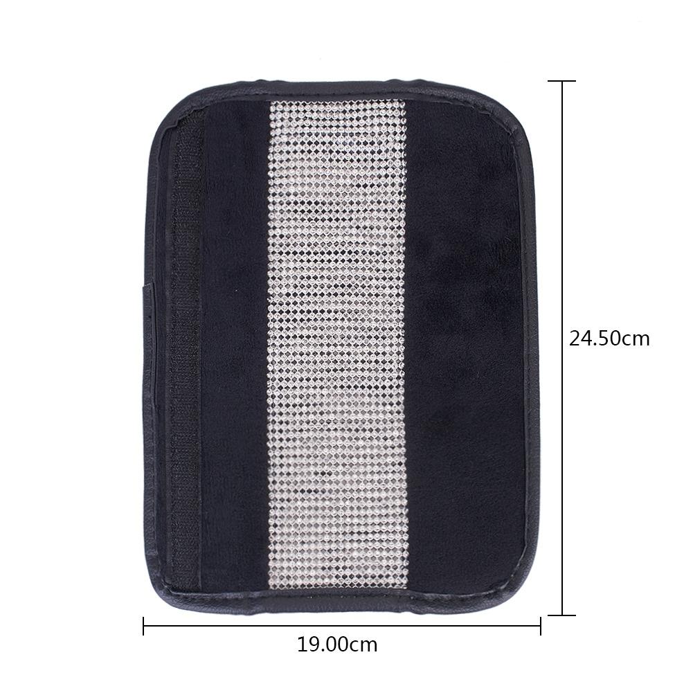 2pcs Bling Rhinestones Crystal Crown Decor Car Seat Belt Covers Set Accessories Seatbelt Strap Shoulder Pads for Woman Man
