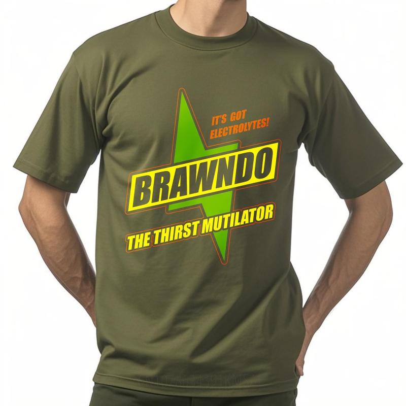 Fashion Summer Unisex T Shirt Its Got Electrolytes Brawndo The Thirst Mutilator Short Sleeve Relaxed Fit Crew Neck Tops