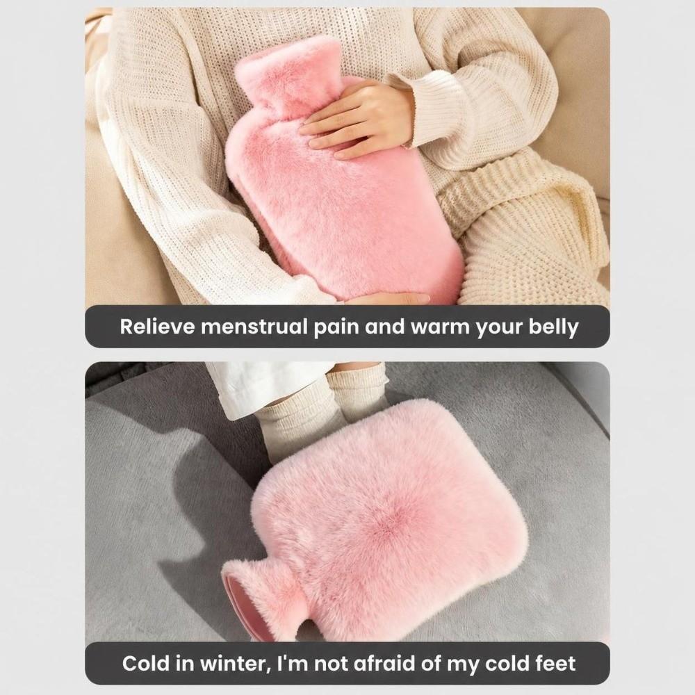 1000ml/2000ml Hot Water Bag Leak-proof Warm Compress Heater Durable Hot Water Bottle Home Office