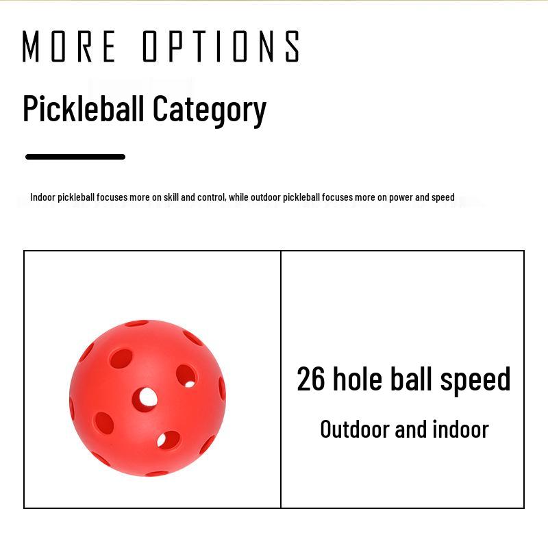 72mm 26-Hole Indoor/Outdoor Pickleball Practice Ball