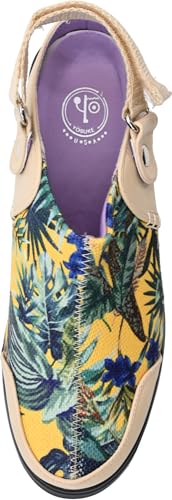 Yosuke Women's Yellow Combination Sandals, Sizes 22.0cm-22.5cm, 4460072