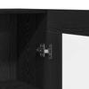 Bookshelf Black Oak Effect 82.5 x 30.5 x 150 cm