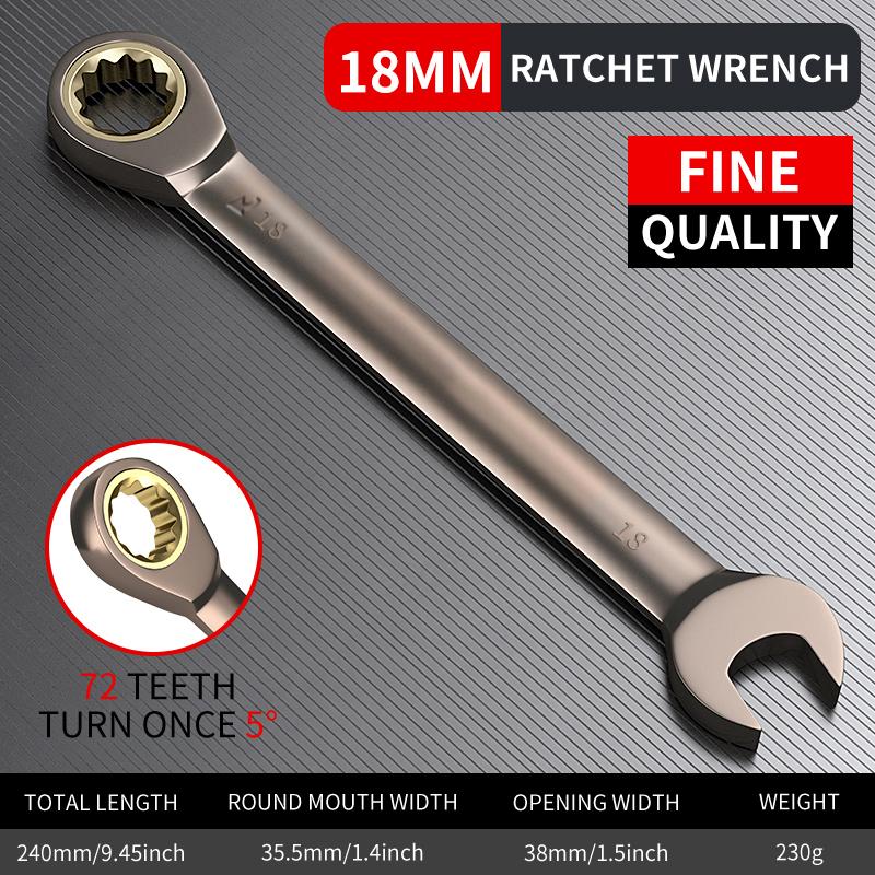 

18-32 мм гаечный ключ с храповым механизмом, универсальный динамометрический ключ, инструменты для технического обслуживания автомобилей, метрические ручные инструменты
