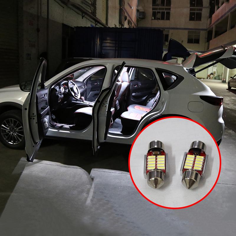 

5x Festoon 31 мм C10W светодиодный светильник для салона автомобиля, комплект купольных ламп для чтения, светильник багажника для Mazda CX-5 CX5 KE KF 2012-2022