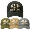 Baseball Caps Letter OLD Dont Care Embroidery Retro Washed Cotton Baseball Cap For Men Women Snapbacks Outdoor Sport Sun Hat