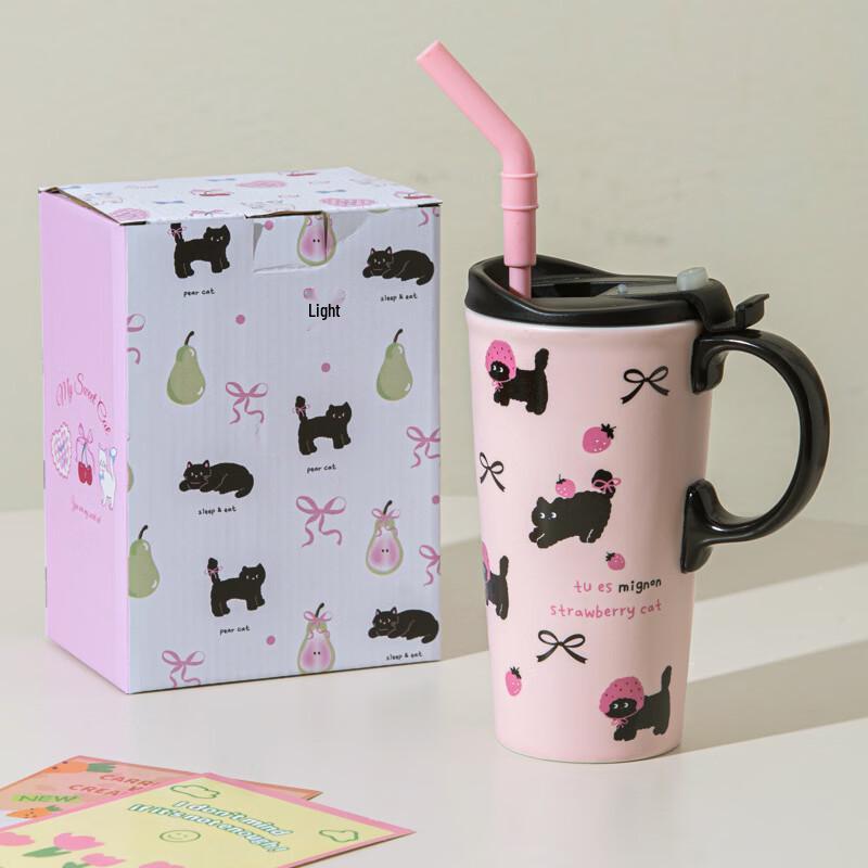 Charming Big Ear Ceramic Coffee Mug