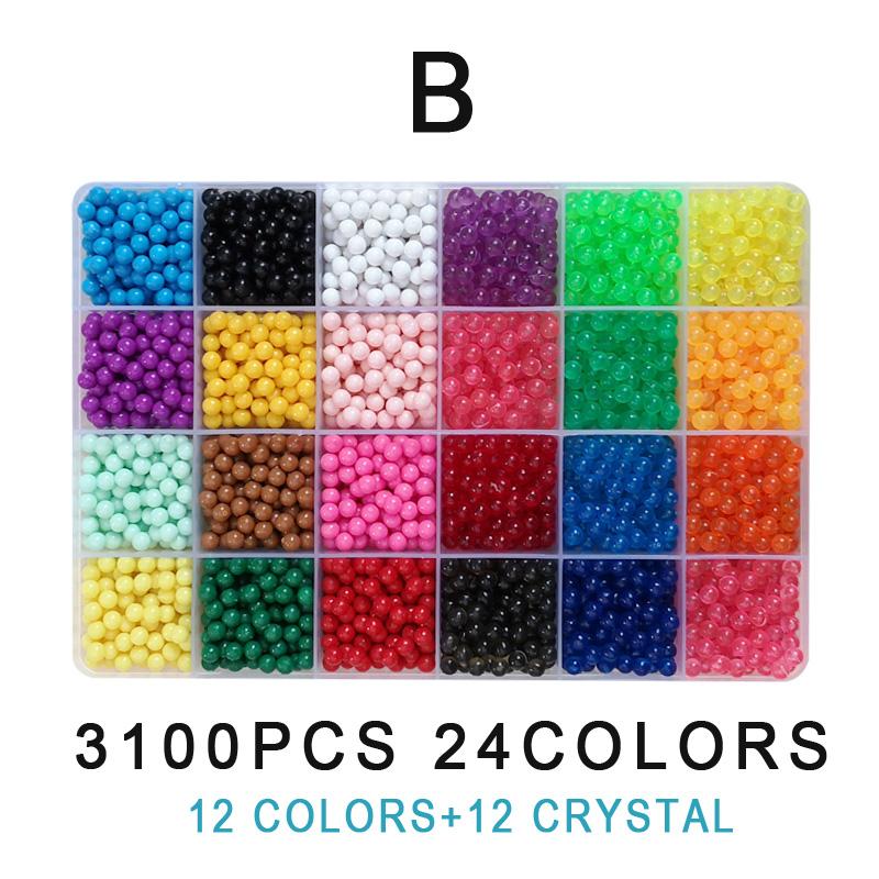 Non-Toxic 24Color/Set Water Magic Sticky Beads Set Puzzle Toys For Kids Children'S Toy Education Brain Children