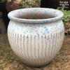 Handmade Large Coarse Pottery Succulent Flower Pot – Round Purple Sand Ceramic Planter