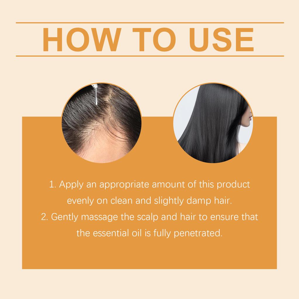 Hair Care Oil Moisturizes, Moisturizes, Brightens Hair Care Reduces Frizz, Softens And Hides Hair ,Red Elegant Perfume Strengthens Repair60ml