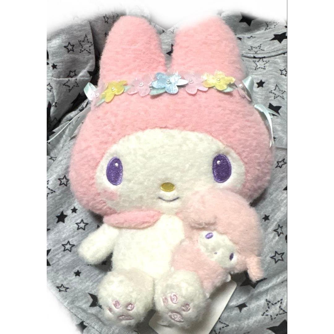 My Melody Plush Toy Nakayoku Hanbunko Sanrio