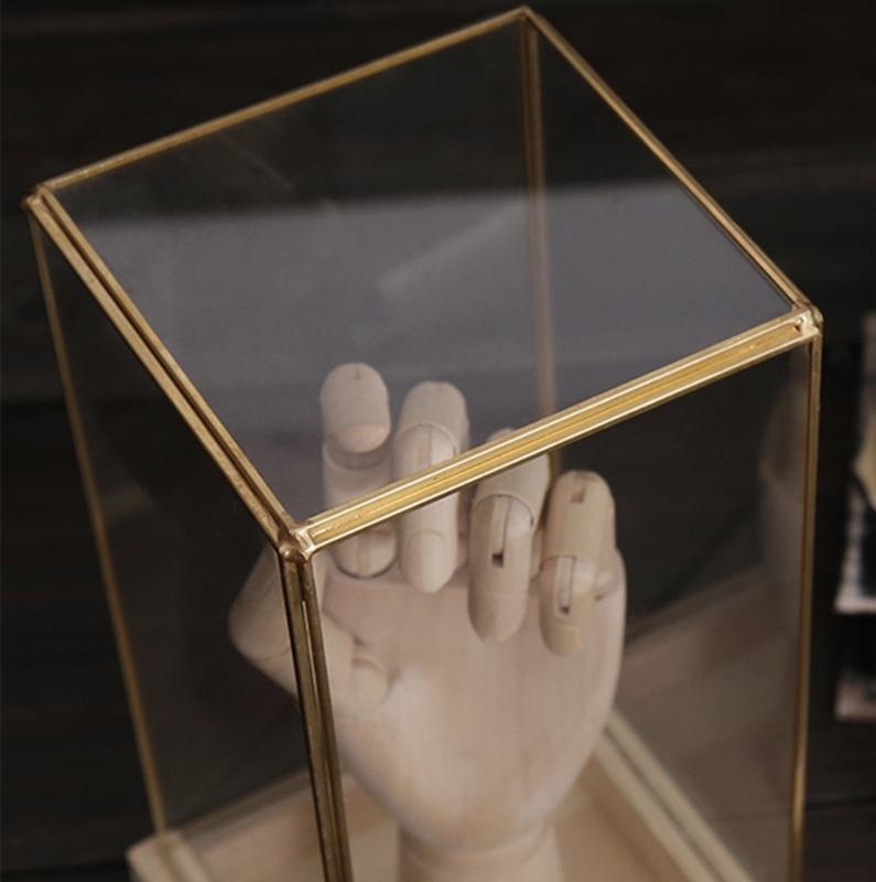 Samlarobjekt Glasmonter Monter för Samlarobjekt Displaylåda Dekorativt Hantverk för Hem och Kontor