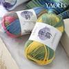 Gradient 6-Strand Medium-Thick Plush Yarn Ball for Crochet and Knitting, Perfect for DIY Handmade Adult Scarves