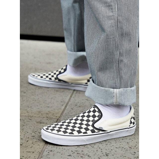 

Черные кеды в шахматную клетку Vans Slip-On