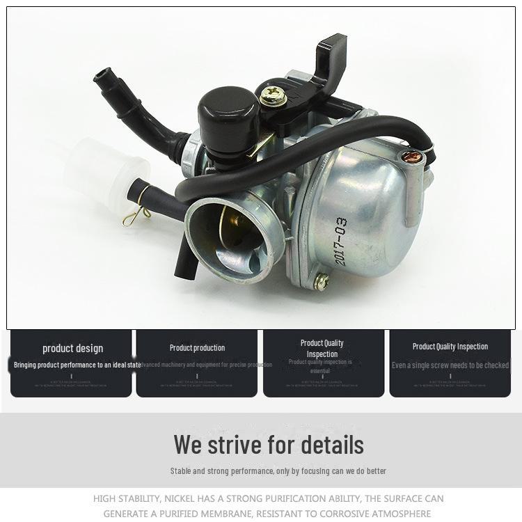 Gebogene Strahl Motorrad Tianhong 90 TH90 Vergaser Manuelle Drosselklappe Kraftstoffsparende Zubehör