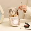 Zipper Makeup Brush Bag Large Capacity Pen Storage Organizer Case Women Toiletry Bag  Bath Use