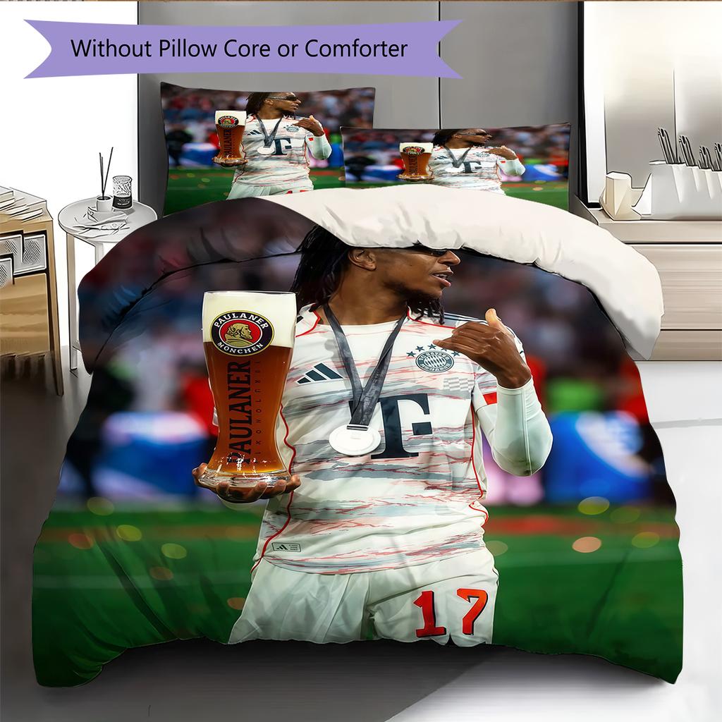 Biancheria da letto con motivo Michael Olise Decorazione per la casa Regalo di compleanno (1 * copripiumino + 2 * federa, senza nucleo)