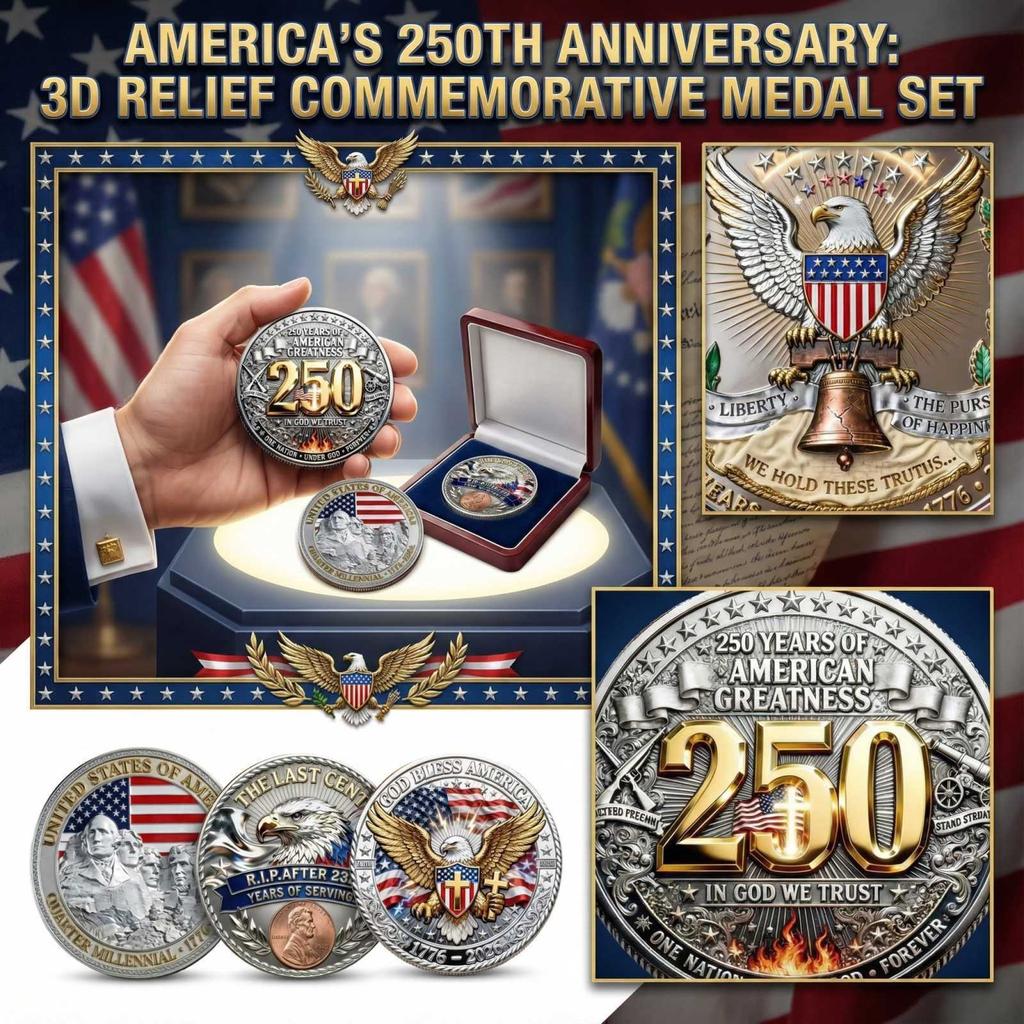 250th Anniversary 3D Relief Commemorative Medal Commemorative Coin